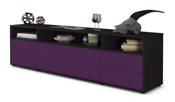 Lowboard Bella, Lila (180x49x35cm)