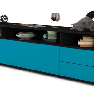 Lowboard Bella, Türkis (180x49x35cm)