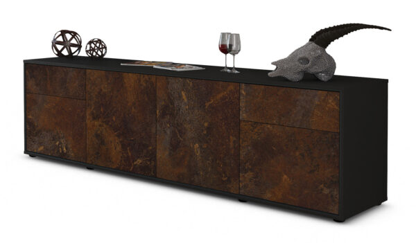 Lowboard Benedetta, Rost (180x49x35cm)