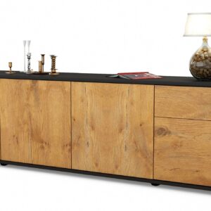 Lowboard Benedetta, Eiche (180x49x35cm)