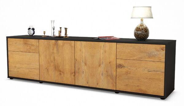 Lowboard Benedetta, Eiche (180x49x35cm)