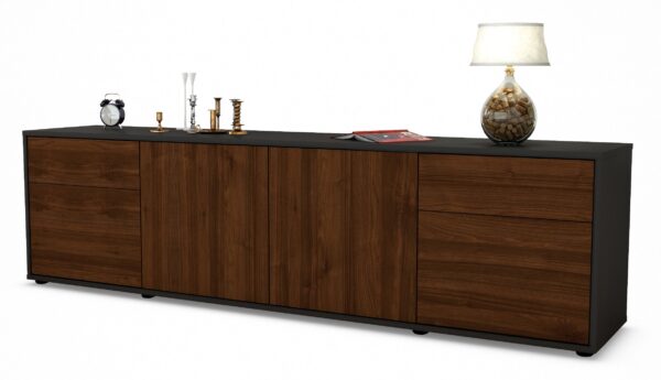 Lowboard Benedetta, Walnuss (180x49x35cm)