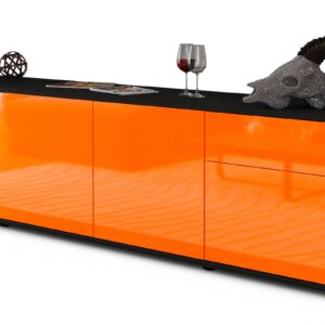 Lowboard Benedetta, Orange (180x49x35cm)