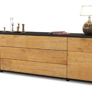 Lowboard Benita, Eiche (180x49x35cm)