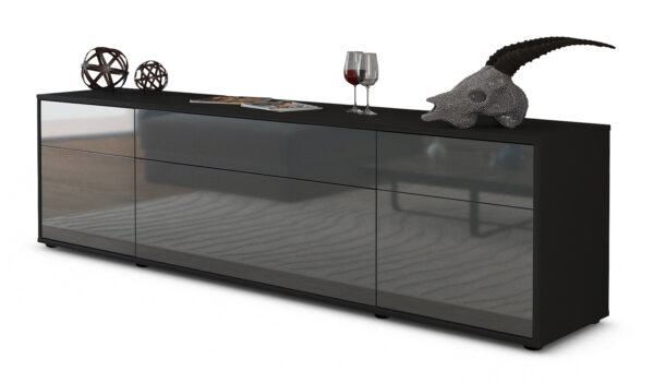 Lowboard Beppa, Grau (180x49x35cm)