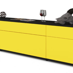 Lowboard Beppa, Gelb (180x49x35cm)