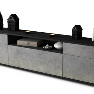 Lowboard Bernadetta, Beton (180x49x35cm)