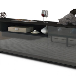 Lowboard Bernadetta, Grau (180x49x35cm)
