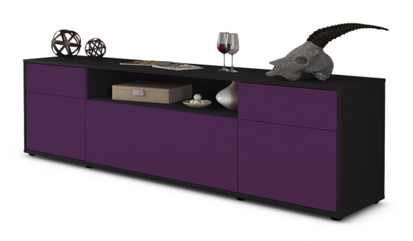 Lowboard Bernadetta, Lila (180x49x35cm)