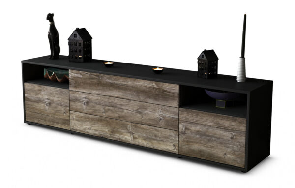 Lowboard Bettina, Treibholz (180x49x35cm)