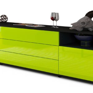 Lowboard Bettina, Grün (180x49x35cm)