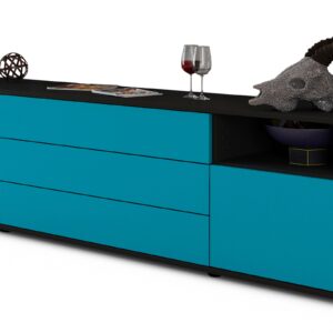 Lowboard Bettina, Türkis (180x49x35cm)