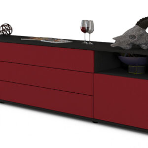 Lowboard Bettina, Bordeaux (180x49x35cm)