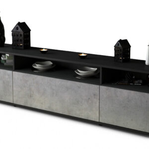 Lowboard Bianca, Beton (180x49x35cm)
