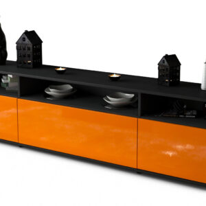 Lowboard Bianca, Orange (180x49x35cm)