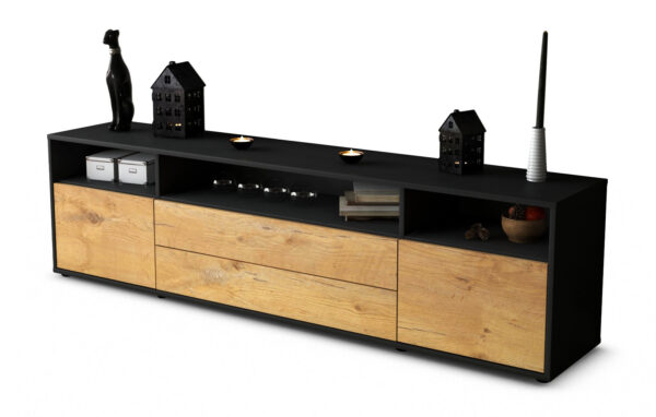 Lowboard Biancaneve, Eiche (180x49x35cm)
