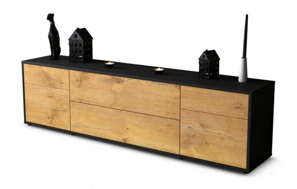 Lowboard Bibiane, Eiche (180x49x35cm)