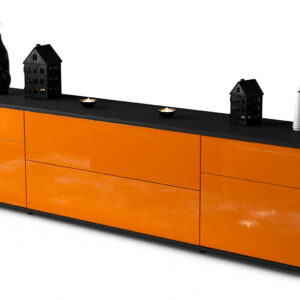 Lowboard Bibiane, Orange (180x49x35cm)