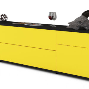 Lowboard Bibiane, Gelb (180x49x35cm)
