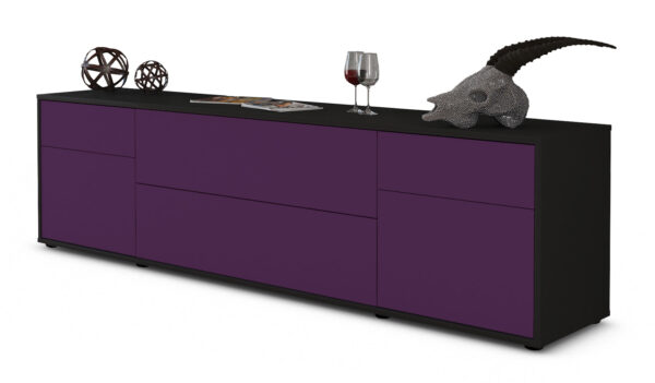 Lowboard Bibiane, Lila (180x49x35cm)