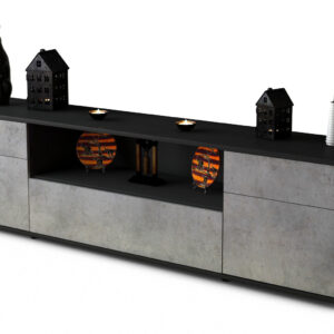 Lowboard Biggi, Beton (180x49x35cm)