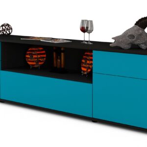 Lowboard Biggi, Türkis (180x49x35cm)