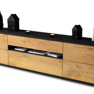Lowboard Bjonda, Eiche (180x49x35cm)