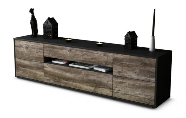 Lowboard Bjonda, Treibholz (180x49x35cm)