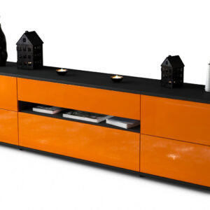 Lowboard Bjonda, Orange (180x49x35cm)