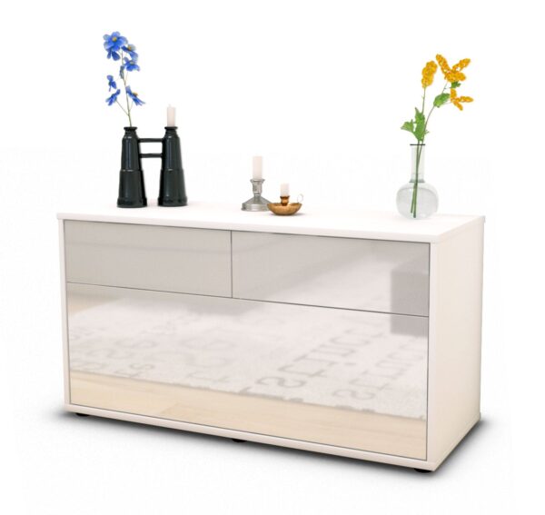 Lowboard Agnese, Weiß (92x49x35cm)