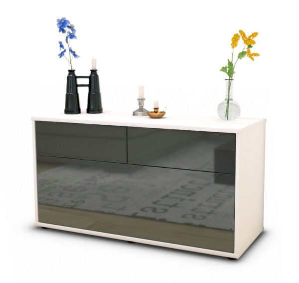 Lowboard Agnese, Grau (92x49x35cm)