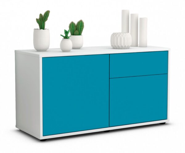 Lowboard Aja, Türkis (92x49x35cm)