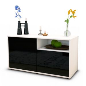 Lowboard Ajda, Schwarz (92x49x35cm)