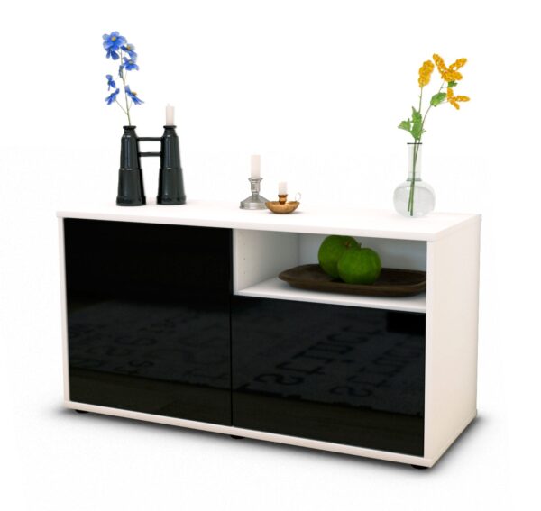 Lowboard Ajda, Schwarz (92x49x35cm)