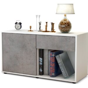 Lowboard Alberina, Beton (92x49x35cm)