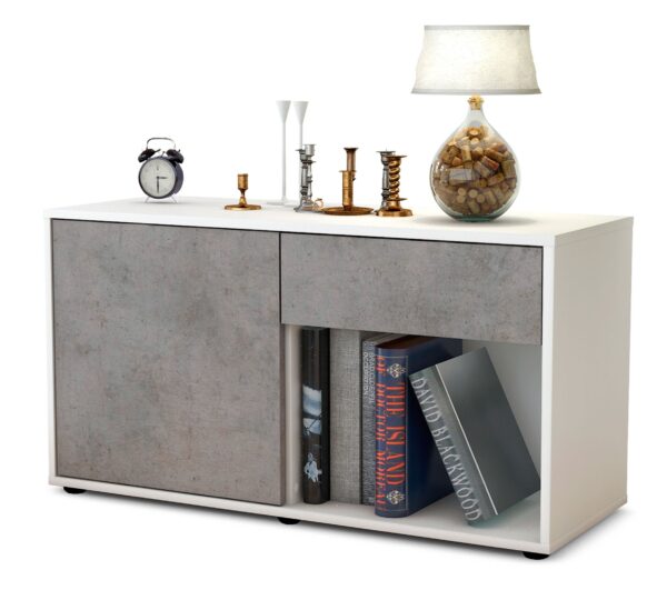 Lowboard Alberina, Beton (92x49x35cm)