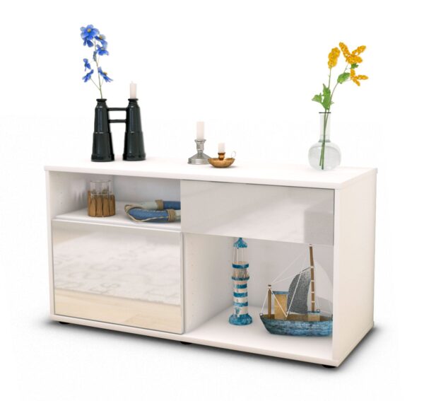 Lowboard Alecia, Weiß (92x49x35cm)