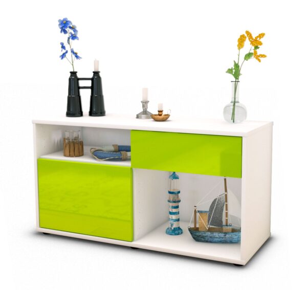 Lowboard Alecia, Grün (92x49x35cm)