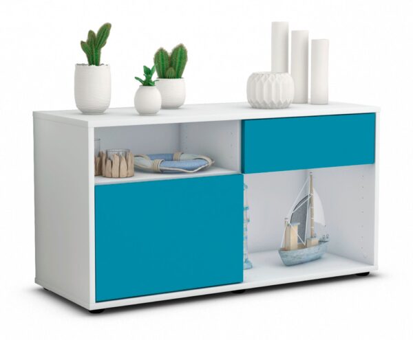 Lowboard Alecia, Türkis (92x49x35cm)