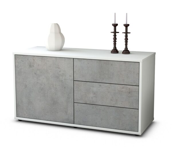 Lowboard Alessandra, Beton (92x49x35cm)