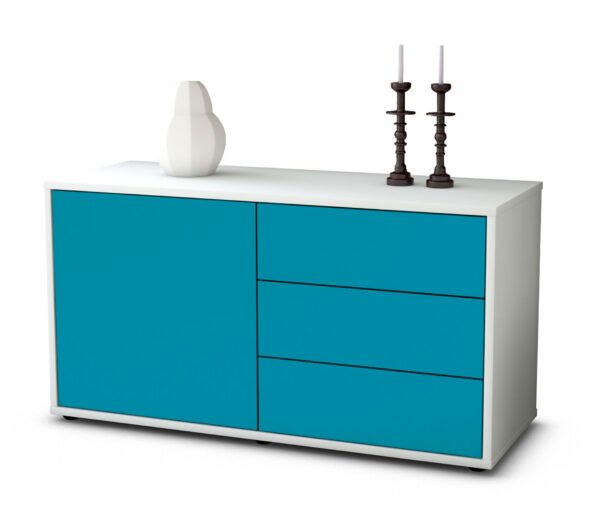 Lowboard Alessandra, Türkis (92x49x35cm)