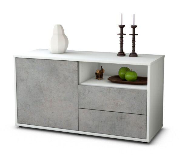 Lowboard Alessia, Beton (92x49x35cm)