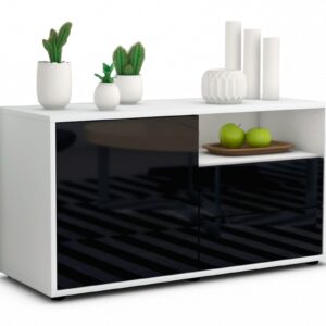 Lowboard Alessia, Schwarz (92x49x35cm)