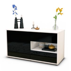Lowboard Aleyna, Schwarz (92x49x35cm)