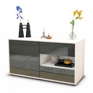 Lowboard Aleyna, Grau (92x49x35cm)