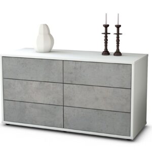 Lowboard Alfonsa, Beton (92x49x35cm)