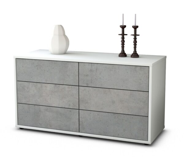 Lowboard Alfonsa, Beton (92x49x35cm)