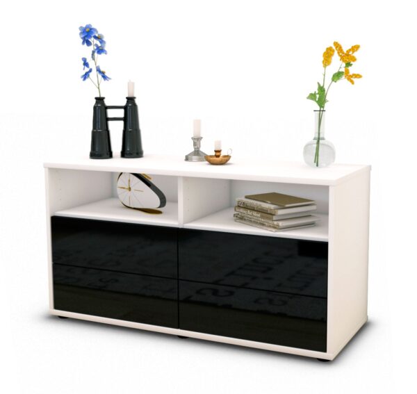 Lowboard Alia, Schwarz (92x49x35cm)