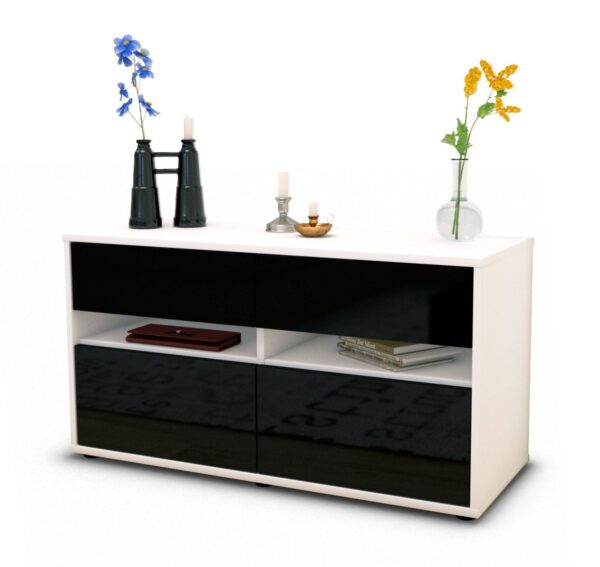 Lowboard Alice, Schwarz (92x49x35cm)