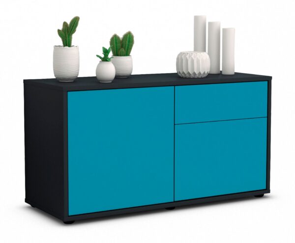 Lowboard Aja, Türkis (92x49x35cm)
